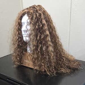 Curly Brown Wig for Women